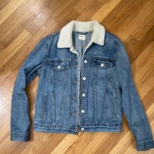 Gap Jean Sherpa Jacket Size Small